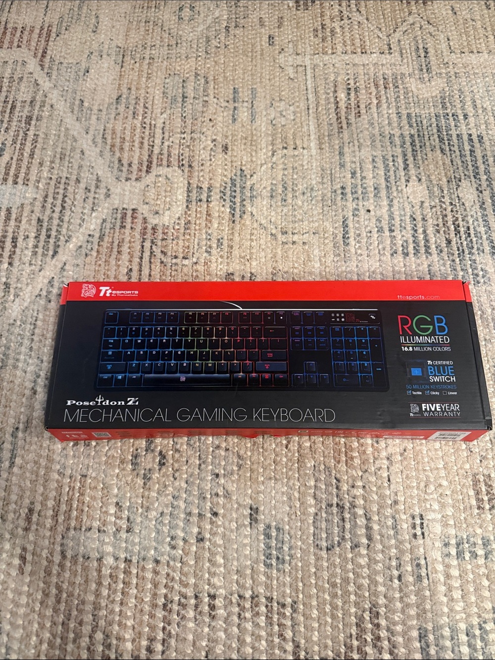 Tt eSPORTS Poseidon Z RGB Mechanical Gaming Keyboard - Black